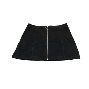 3/$15 DIVIDED black denim mini skirt